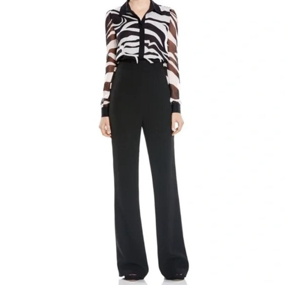 NEW Diane Von Furstenberg Long Sleeve Stripe Jumpsuit Size 6